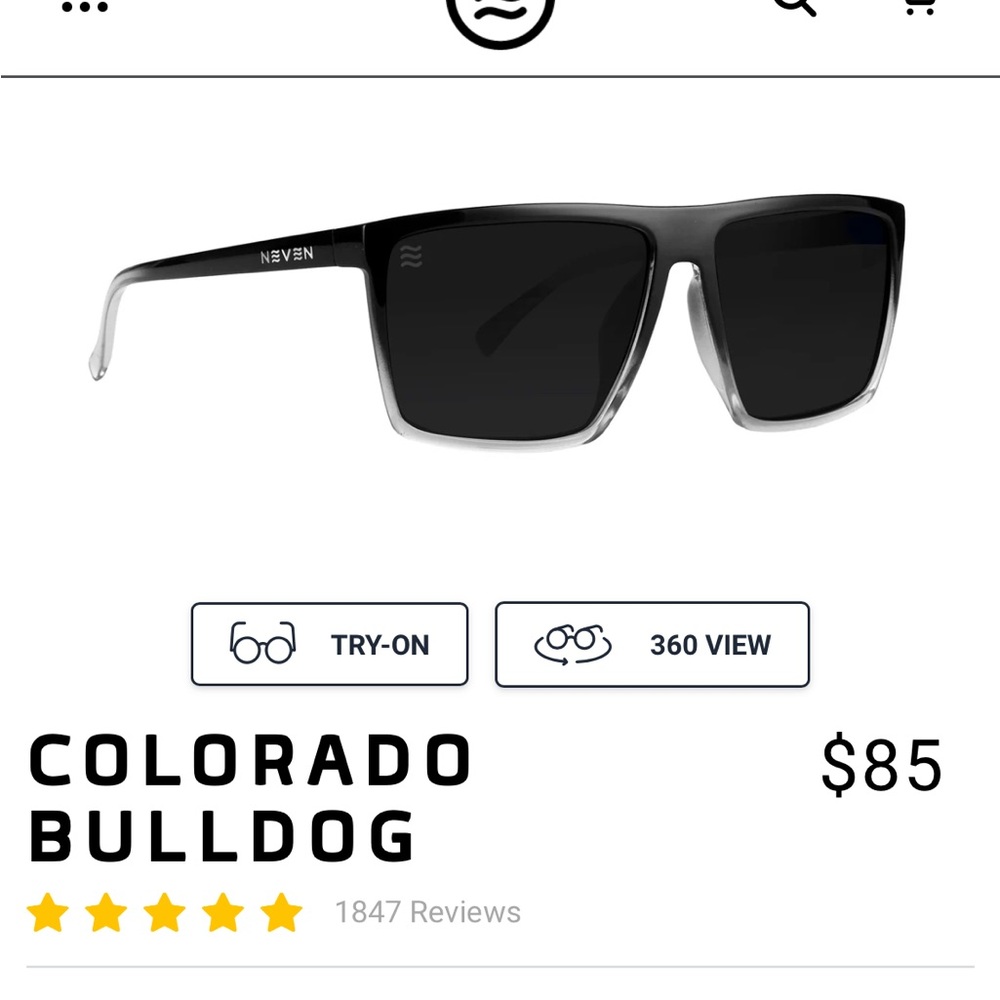 Sleek Black Sunglasses with Modern Rectangular Shape